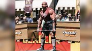 World Strongest Man Champ Brian Shaw competing in a strongman competition