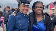 Natalia Nicks with her mother