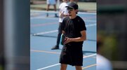 Hunter Fieri playing pickleball