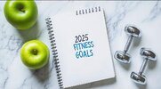 Fitness Journal and planner for 2025 fitness goals