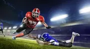 Football players with Super Bowl speed and great power