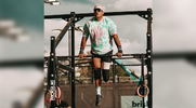 John Edward Heath competiting in a crossfit competition for para-athletes